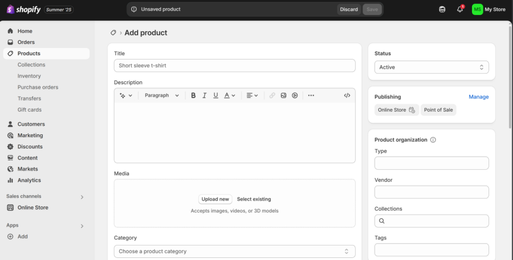 Shopify-product-management